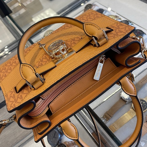 Michael Kors Hamilton Small Satchel Shoulder Crossbody Bag 
Cider Multi COLOR - Picture 8 of 16